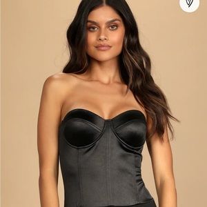 lulus black bodysuit